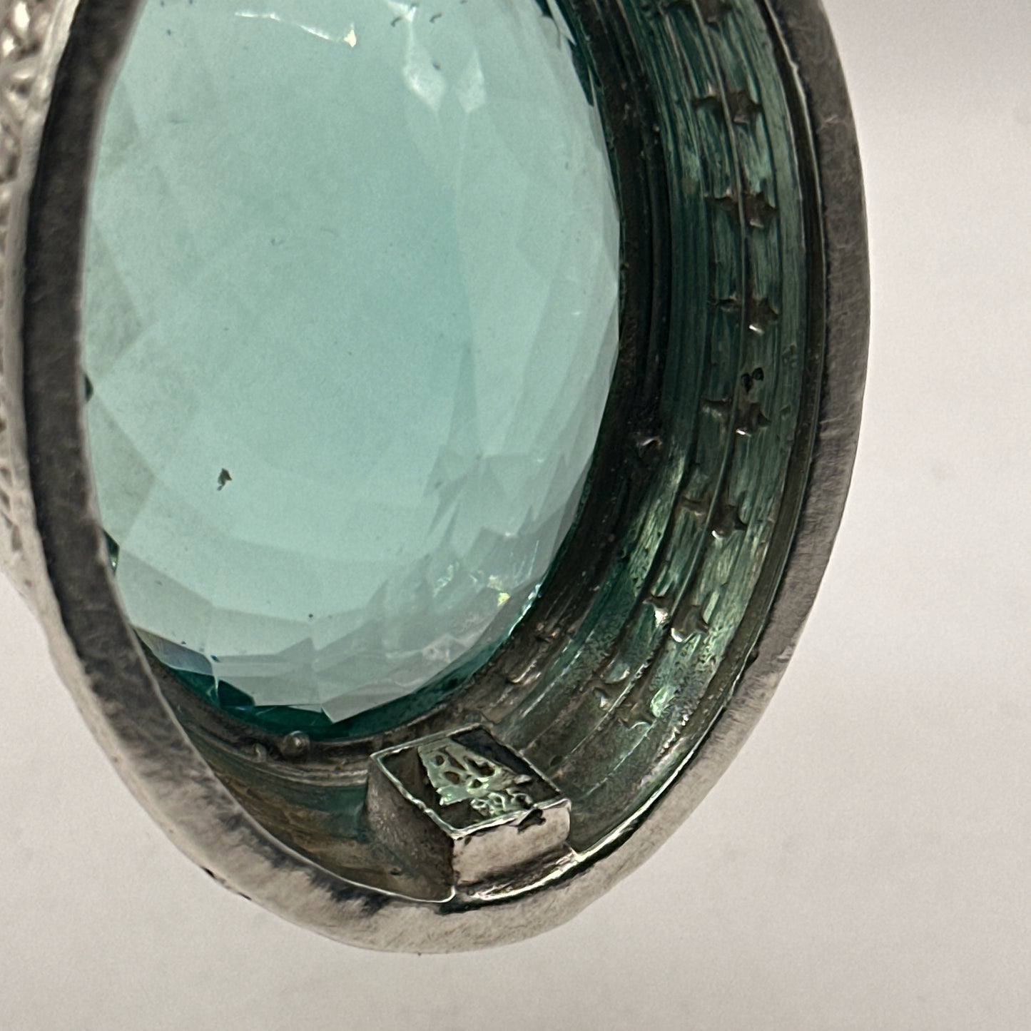 Very Large 115 Gram Topaz Pendant .925 Solid Silver