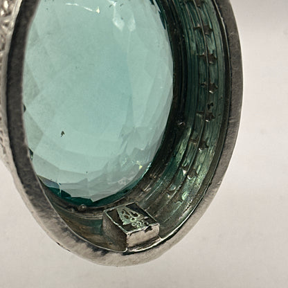 Very Large 115 Gram Topaz Pendant .925 Solid Silver