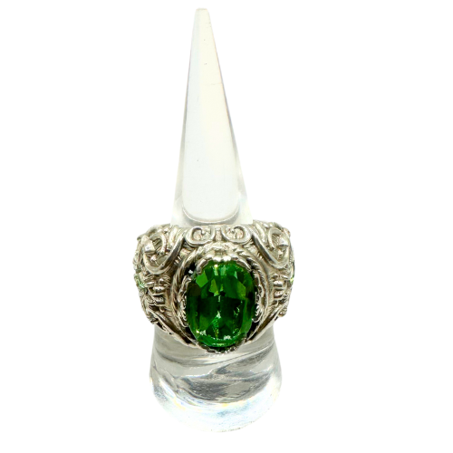 Uranium Glowing Glass Size 8.5 26g Ring