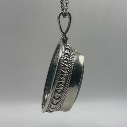 Very Large 115 Gram Topaz Pendant .925 Solid Silver